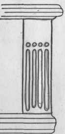 Reeding (raised from surface).