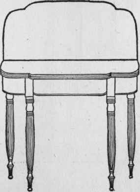 Sheraton Card Table. 