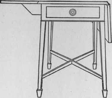 Sheraton Pembroke Table with Spade Feet.