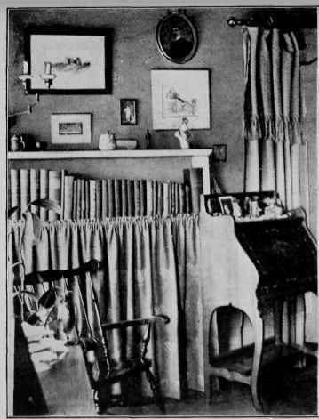 SHELVES TO CONCEAL A STEAM RADIATOR