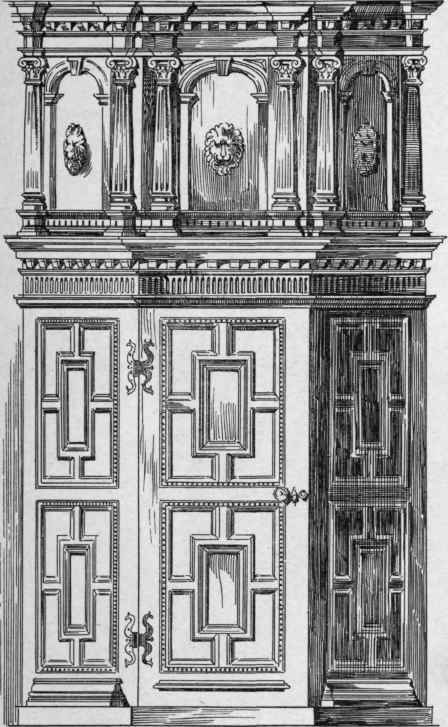 Inlaid Panelling From Sizergh Castle, Drawn To Larger Scale