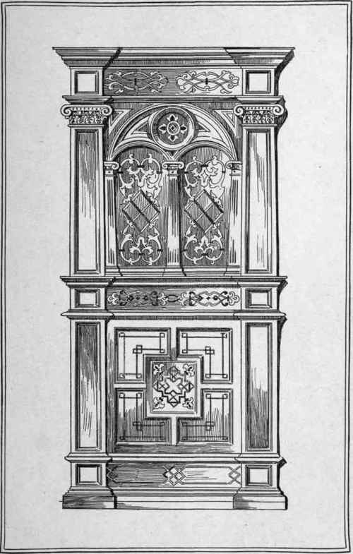 Inlaid Panelling From Sizergh Castle, Drawn To Larger Scale