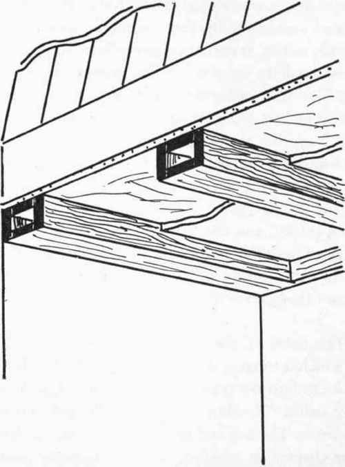 A beamed ceiling can be made the answer to the problem of continued ceiling trouble in any particular room