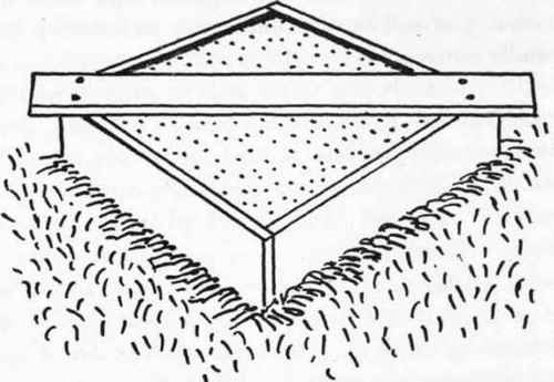 Forms for concrete flags, bases, steps or platforms are easy to construct and fill