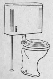 Fig. 108.   Siphon jet closet with low down tank.