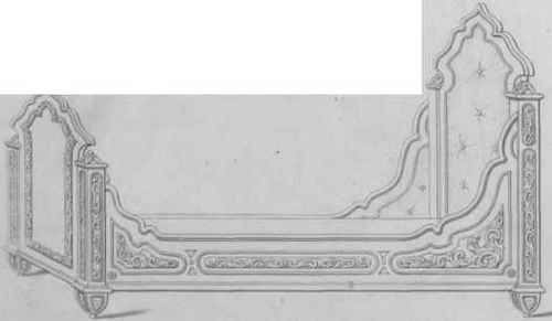 Bed Room Furniture French Bedsteads Plate LXXVII 422