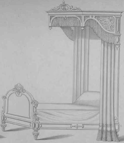 Half Tester Bedsteads Plate LXXVIII 426