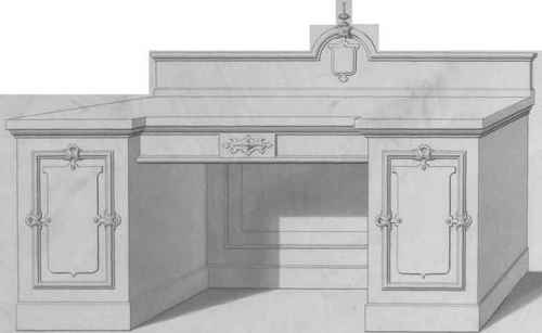 Pedestal Sideboard Plate X 58