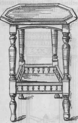 Fig. 171.   Table with Spindled Rails.