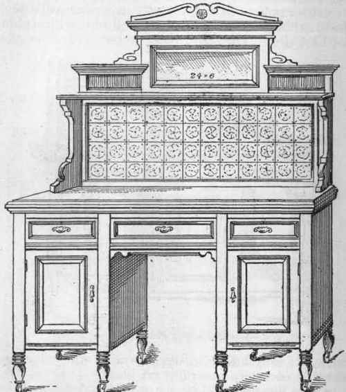 Fig. 205.   Pedestal Washstand.