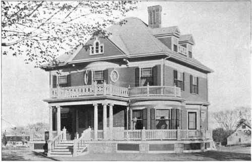 AN ATTRACTIVE MODERN RESIDENCE. (For floor plans of similar houses see back part of this book.)