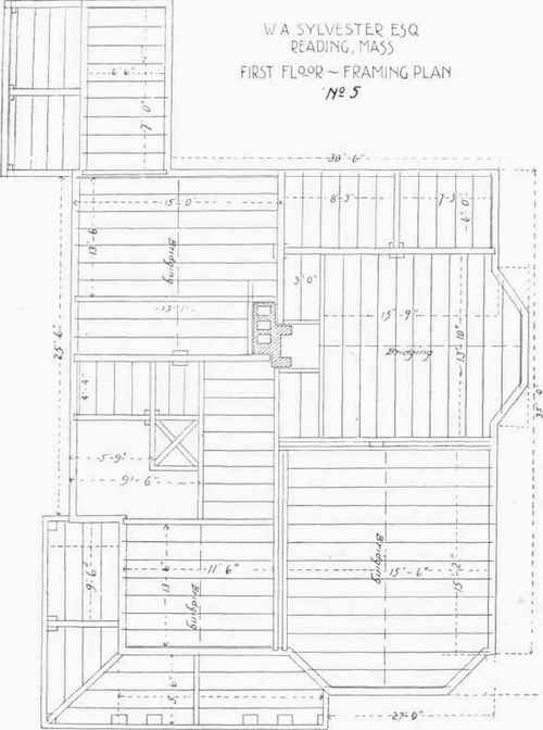 Floor And Framing Plans For W A Sylvester s House  71