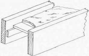 Fig. 136.   Deadening a Floor; Method 1.