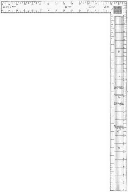 Fig. 45.   The Carpenter's Steel Square.