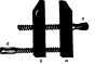 Hand screw, a, shoulder jaw; b, screw Jaw; c, middle spindle; d, end spindle.