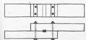 Fig. 103.   Lap Joint, Keyed and Bolted.