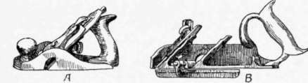 Fig. 138.   A, Rabbet Plane. B, Filletster.