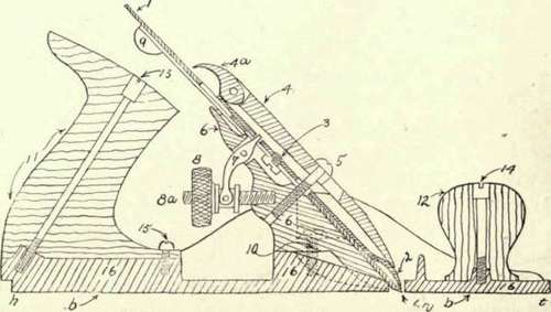 Fig. 46.   Section of Iron Plane.