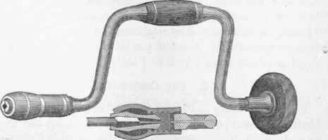 Fig. 71. American Brace; section of screw adjustable socket, or bit holder, 1/4.