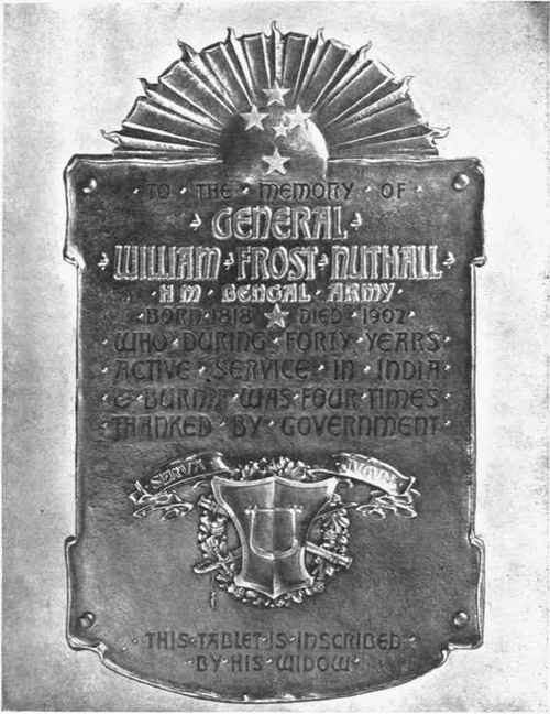Fig. 11  Memorial tablet of embossed and chased copper inlaid with silver and wax.