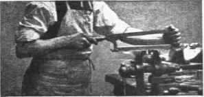 Fig. 17. Method of holding a hack saw.