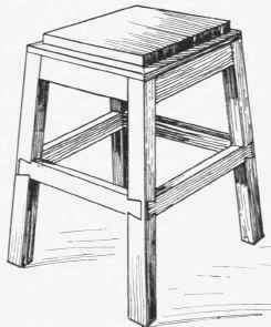 Fig. 26. A chopping block on wood stand.
