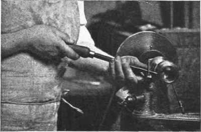 Fig. 7. Turning brass with a ripper.