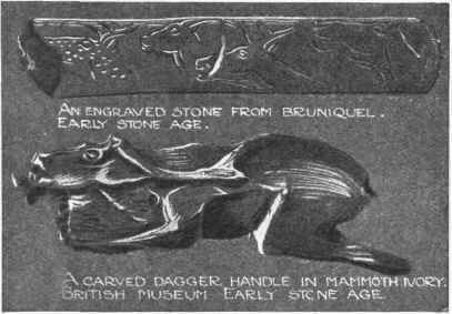 Fig. i. Examples of animal forms in prehistoric art.