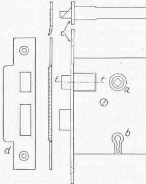 Fig. 36.   A Mortise Lock.