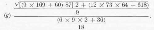 Formulas.