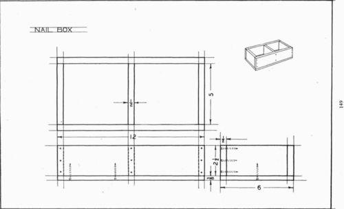 Plate 14 Nail box Mechanical Drawing 36