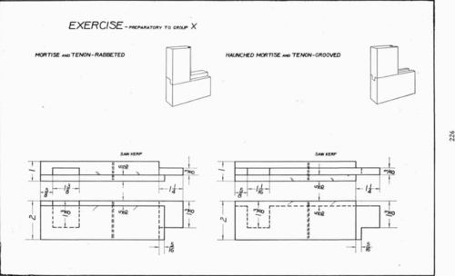 Plate 39 Exercises Mortise and tenon Rabbeted Groo 112