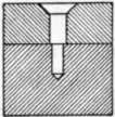 Fig. 106. Holes Bored in Hard Wood for Screw