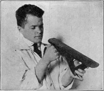 Fig. 42. Sighting a Plane iron
