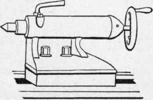 Fig. 102.   18 inch Lathe Tail Stock, built by Schumacher & Boye.