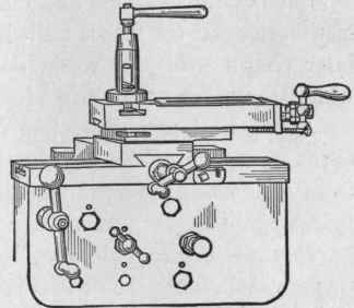 Fig. 114. The Blaisdell Carriage, Apron, and Compound Rest.