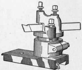 Fig. 133.  The Lipe Elevating Tool Rest, made by the Lodge & Shipley Machine Tool Company.