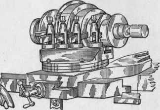 Fig. 138.   Cone Pulley Turning Rest, made by the Hendey Machine Company.