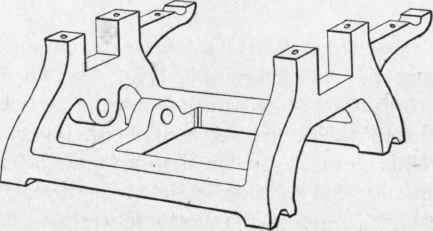 Fig. 56.   Form of Head Stock on Old Lathe found in New Haven, Conn.