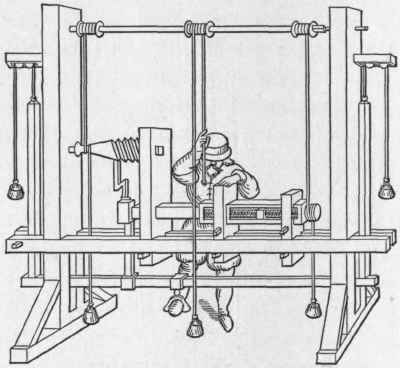 Fig. 9.   Berson's French Lathe, built in 1569.