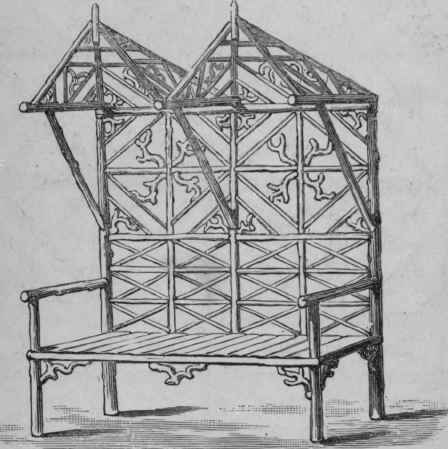 Fig. 58.   Garden Seat with Canopy.