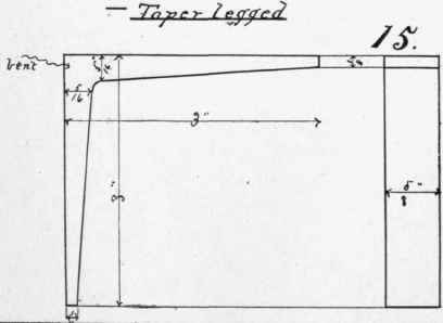 Model No 15 Angle Iron With Tapered Legs 190