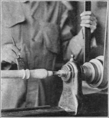 Fig. 28. Applying Stain.