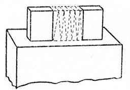 Fig. 136.   Cutting Wedges from Waste of Haunching.