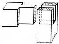 Fig. 169.   The Open slot Mortise Joint.
