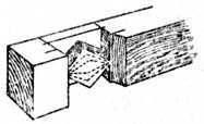 Fig. 185.   Mortise with Side Removed.