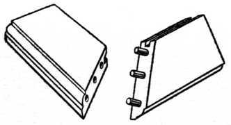 Fig. 202.   Dowelling a Mitred Frame.