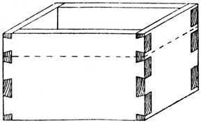 Fig. 299.   Dovetailing for Small Box.
