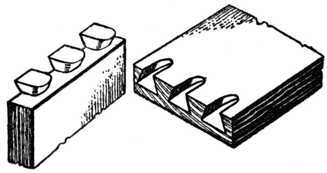 Fig. 312.   Machine made Drawer Front and Side, Apart.