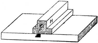 Fig. 318.   Guide Block for Bevelling.